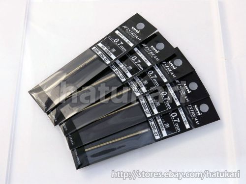5pcs SXR-200-07 Black 0.7mm / Ballpoint Pen Refill for Jetstream PRIME /Uni-ball