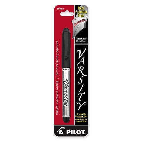 Pilot Varsity Disposable Fountain Pen - 0.5 Mm Pen Point Size - Black (pil90015)