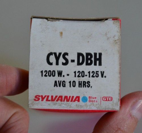 New old stock  sylvania projector lamp cys-dbh  1200 w - 120-125 v  avg 10 hrs for sale