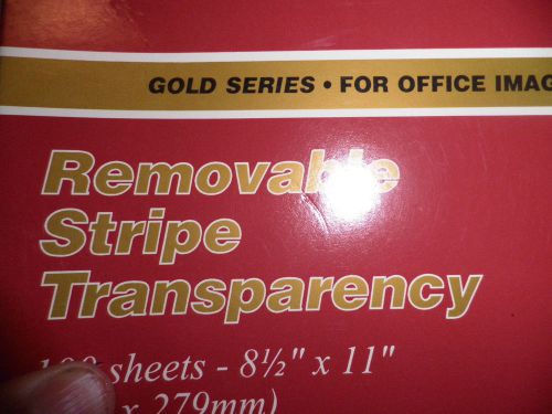Opend BOX OF 41 XEROX TRANSPARENCIES - Removable Strip Transparency 3R3108