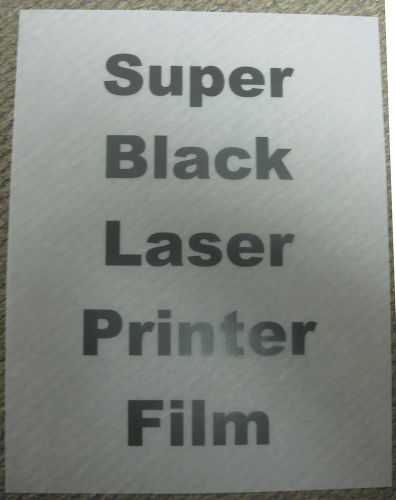 NEW Super Black Matte Laser Film, 100 Sheets/Box - 12x18, ALF1218
