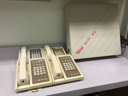 Telrad Key Bx408 Phone System and 4 Phones!