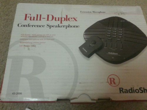 Radio Shack full duplex conference speaker phone