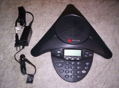 Unused Polycom SoundStation 2W conference Set W/ PS 2201-67800-160 Guaranteed