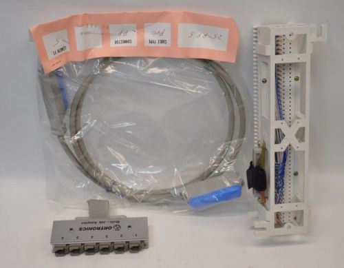 New siemon s66m punch down block, 5&#039; cable &amp; ortronics 6 port multi-jak adapter for sale