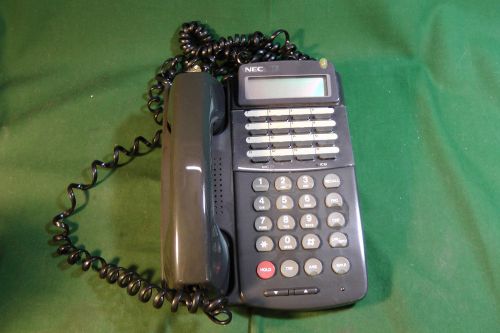 Lot of (9) NEC ETW-16DC-2(BK) Business Telephones w/ ONE ETW-16DD-2  #2606