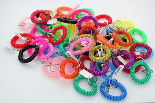 100 Spiral Wrist Coil Key Chains -- Made in Taiwan