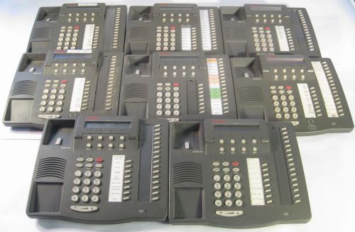 LOT OF 8 Lucent Avaya digital IP digital 2-line business display phones 6416D+M