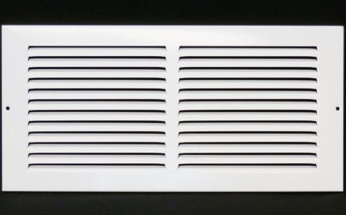 14w&#034; x 6h&#034; return grille - hvac dcut cover - easy air flow - flat stamped face for sale