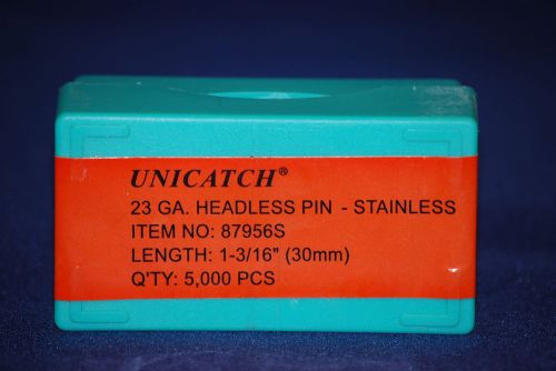 1-3/16&#034; stainless steel  23 ga.micro pins 5000/box grex,porter cable &amp; bostitch for sale