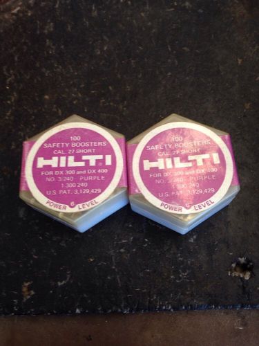 HILTI  SAFETY BOOSTERS CAL27 SHORT 2 -BOXES Purple power level 6 loads 3/240