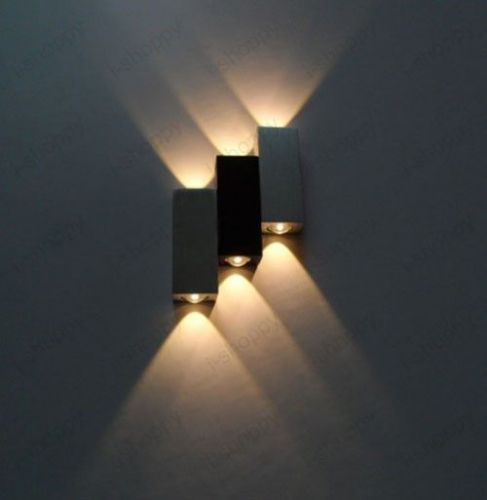 6W LED Wall night Light Stairs Shop House Path Room Cafe Fixture Lamp Warm White