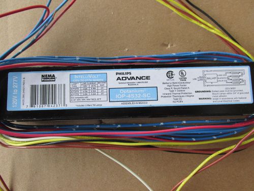 Philips advance iop-4s32-sc ballast 120-277v for (4) f32t8 lamps new!! free ship for sale