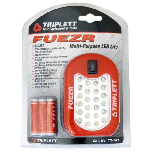 Triplett fuezr multi-purpose led work light with batteries &amp; case car work light for sale