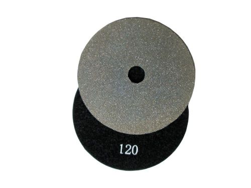 4&#034; Electroplated Diamond Polishing Pad 120# with Velcro-back
