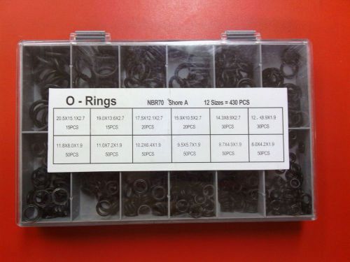 430pcs o-ring plumbing car van air conditioning rubber washer set remer rubinett for sale