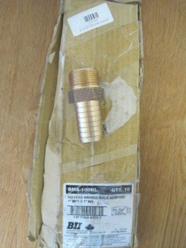 Boshart industries bronze male adapters 1&#034;mpt x 1&#034;ins bma-100nl (box of 10) for sale