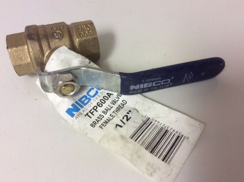 NIBCO 1/2&#034; Brass Ball Valve Female Thread BNIP Free Shipping