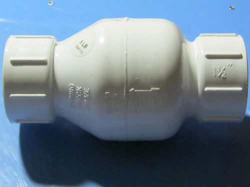 Flo pvc adjustable spring check valve, 1-1/2&#034; for sale