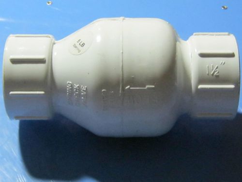 FLO PVC Adjustable Spring Check Valve, 1-1/2&#034;