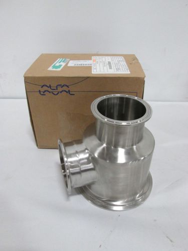 NEW ALFA LAVAL 7-1022TM-3-316L 770116 3IN TRI-CLAMP VALVE BODY STAINLESS D388138
