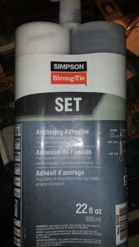 Simpson Strong Tie Adhesive SET Anchoring Adhesive 22oz Epoxy SET22