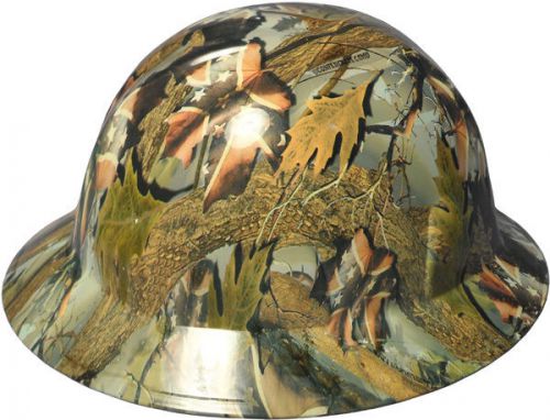 Hydro Dipped FULL BRIM Hard Hat with Ratchet Suspension-Confederate Camo Hardhat