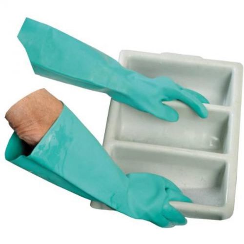 18&#034; Green Nitrile Gloves, Sz Lg 22Mil Unlined, 1 Pair Impact Products Gloves