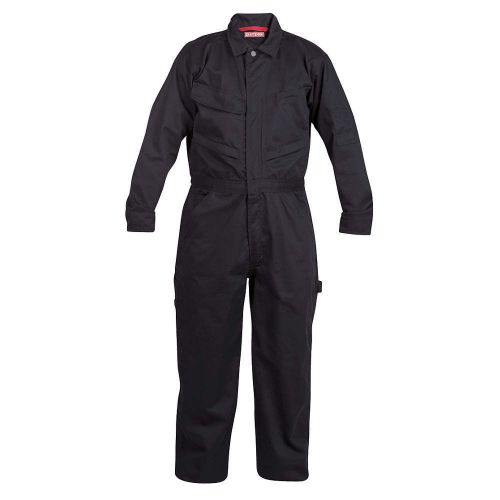 Long Sleeve Coveralls, Cotton/Poly, Nvy, M 17065-M