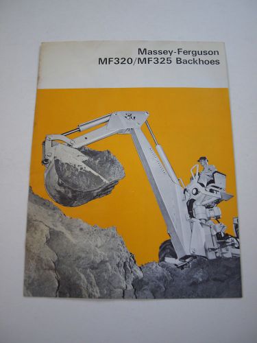 Massey-Ferguson MF 320/325 Backhoe (302/304 Tractor Loader) Brochure Original 65