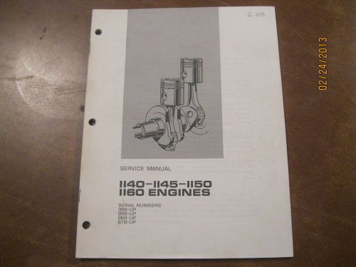 Caterpillar 1140 1145 1150 1160 Engines Service Manual 1975