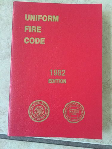 Uniform Fire Code 1982 Edition Book