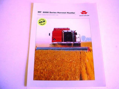 Massey Ferguson 6000 Sereis Harvest Hustler, 6 Pages,1994 Brochure           m#