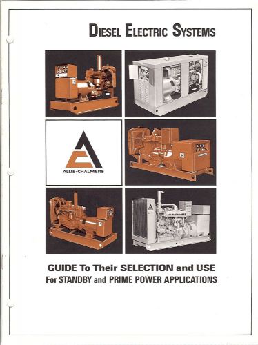 Equipment Brochure - Allis-Chalmers - Diesel Electric Systems Guide (E1583)