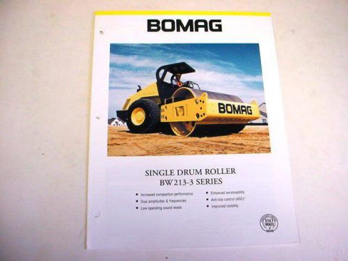 Bomag BW213-3 Series Single Drum Roller Brochure