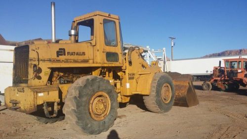 Fiat allis 745h wheel loader 3.5 cy enclosed cab (stock #1755) for sale