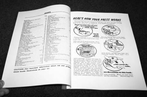 Kelsey printers guide book press owners manual reprint for sale