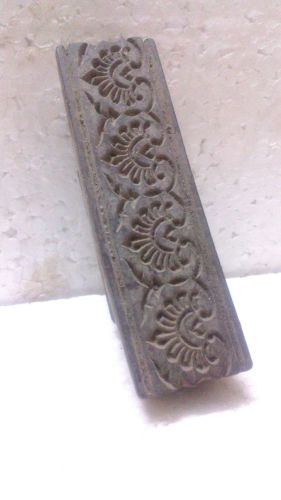 Vintage old handcarved wooden little bugs design textile printing block/stamp for sale