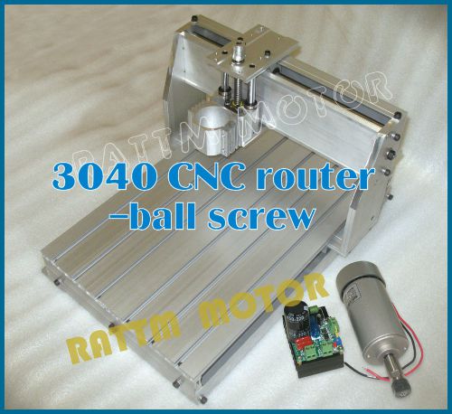 3040 cnc router milling machine mechanical kit ball screw with 300 air spindle for sale