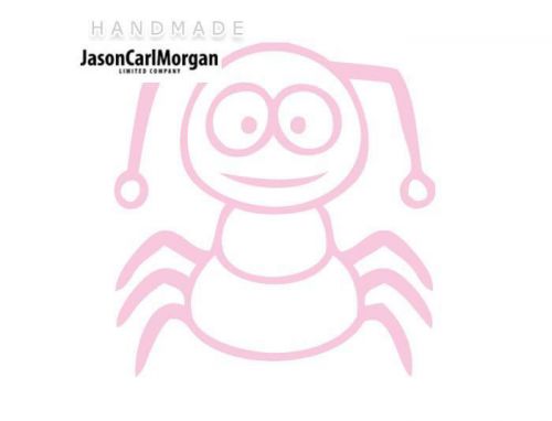 JCM® Iron On Applique Decal, Insects Soft Pink