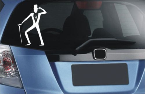 2X   Gentleman  Figure Funny Car Vinyl Sticker Decal - 21301