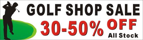 3ftX10ft Custom Printed Golf Shop Sale Promotional Banner Sign