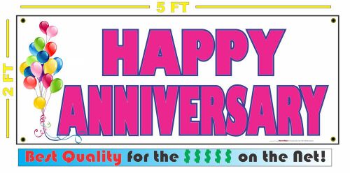 HAPPY ANNIVERSARY Banner Sign NEW Larger Size Super Huge XXXL party wedding