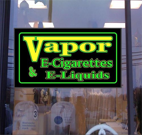 20&#034; x 36&#034; LED Light box Sign -Vapor E- Cigarette &amp; E-liquids -Tobacco smoke shop