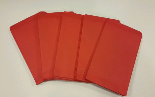 20 4 3/4&#034; x 7&#034; Red paper gift / merchandise / bags