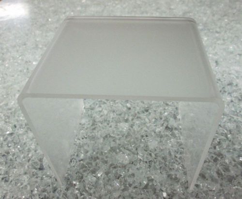 Quantity 12 Frosted Acrylic Risers P95  1/8&#034; 5&#034; x5&#034; x5&#034;