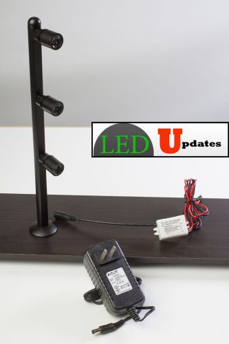 showcase LED spot light pole Retail boutique jewelry with UL power supply U.S