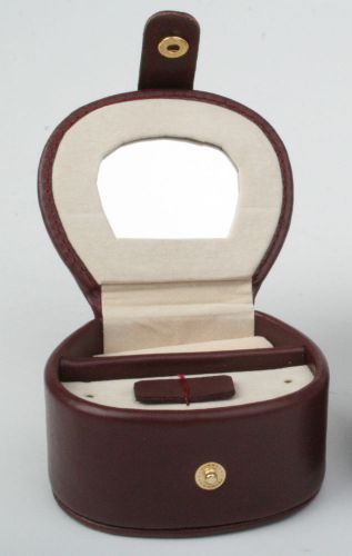 Womens Jewelry Collection Collector Box Red Leather for Assorted Earring Ring