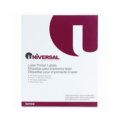 Universal® Laser Printer Permanent Labels, 100/Box