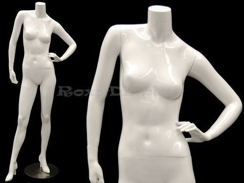 Female fiberglass headless mannequin with new high heel feet #md-gs7bw1 for sale
